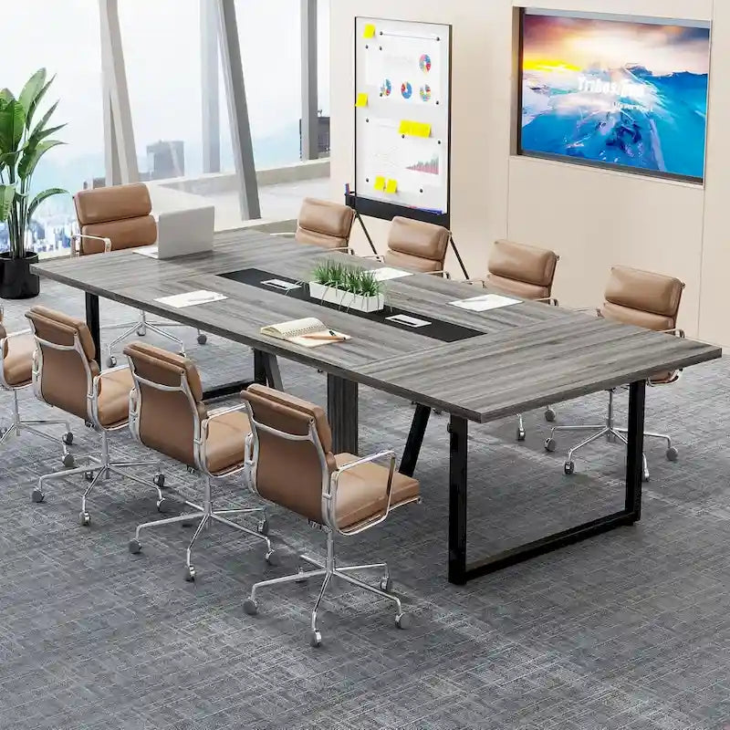 Table de conférence de 2,4 m pour 10 personnes