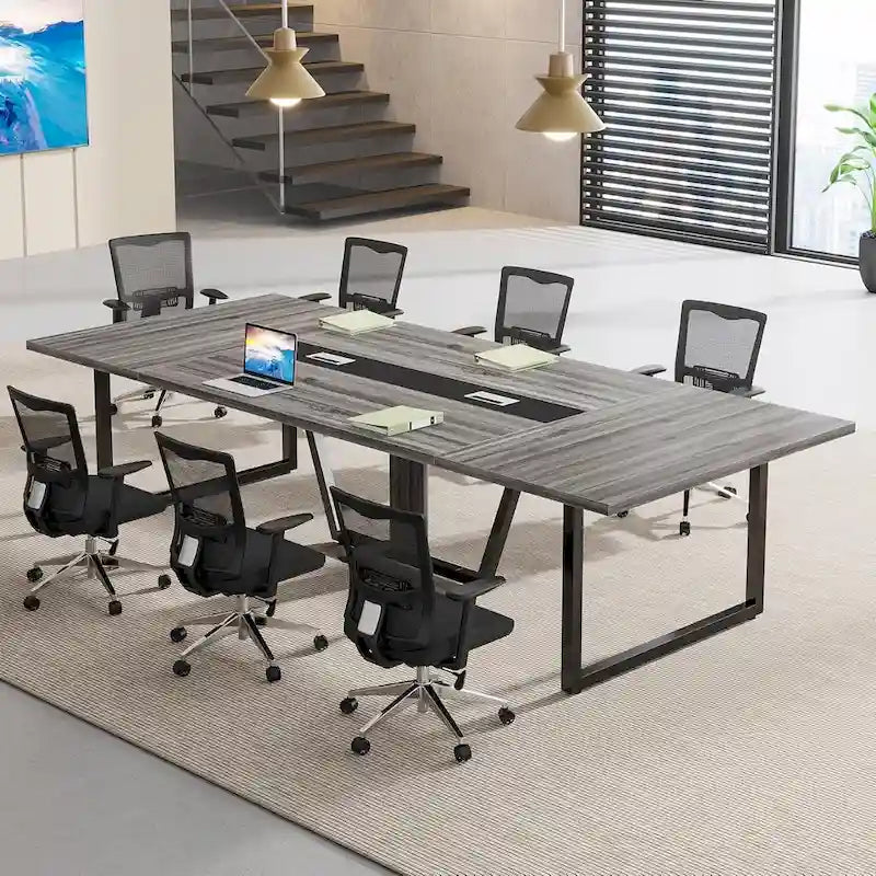 Table de conférence de 2,4 m pour 10 personnes