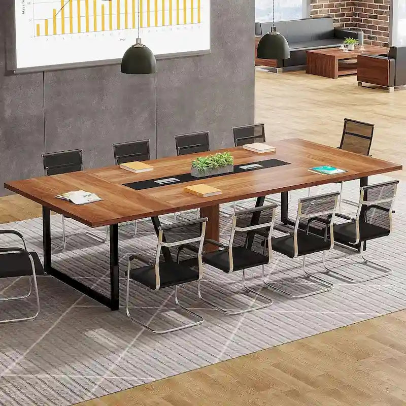 Table de conférence de 2,4 m pour 10 personnes