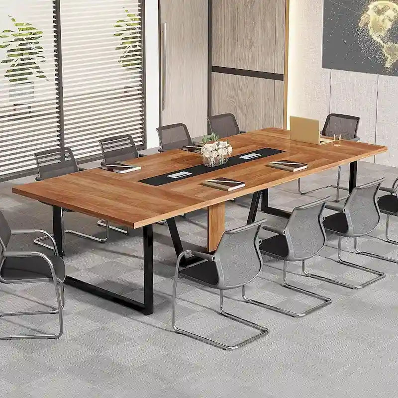 Table de conférence de 2,4 m pour 10 personnes
