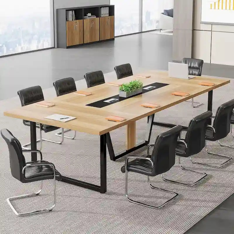 Table de conférence de 2,4 m pour 10 personnes