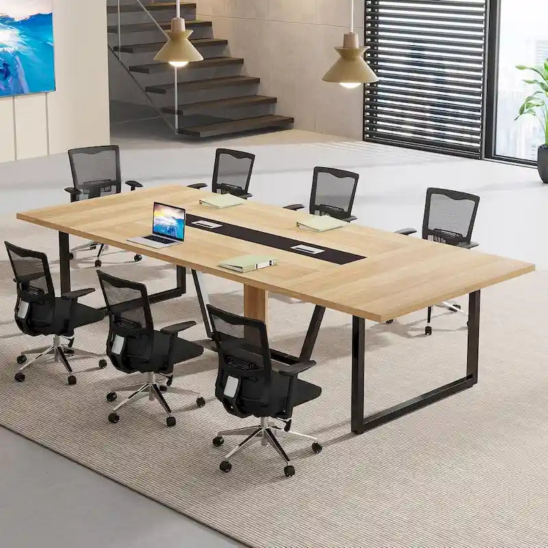 Table de conférence de 2,4 m pour 10 personnes