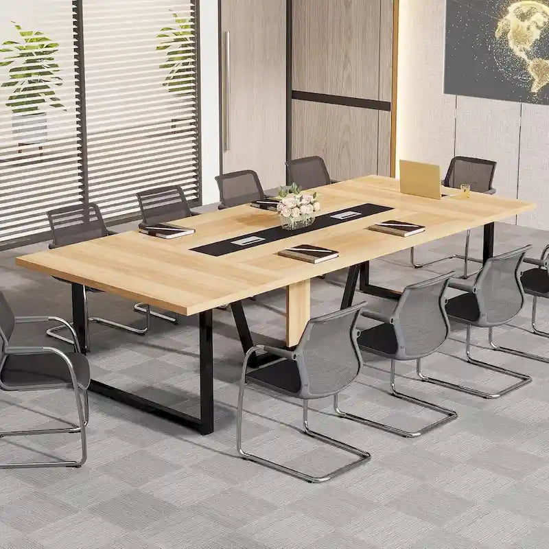 Table de conférence de 2,4 m pour 10 personnes