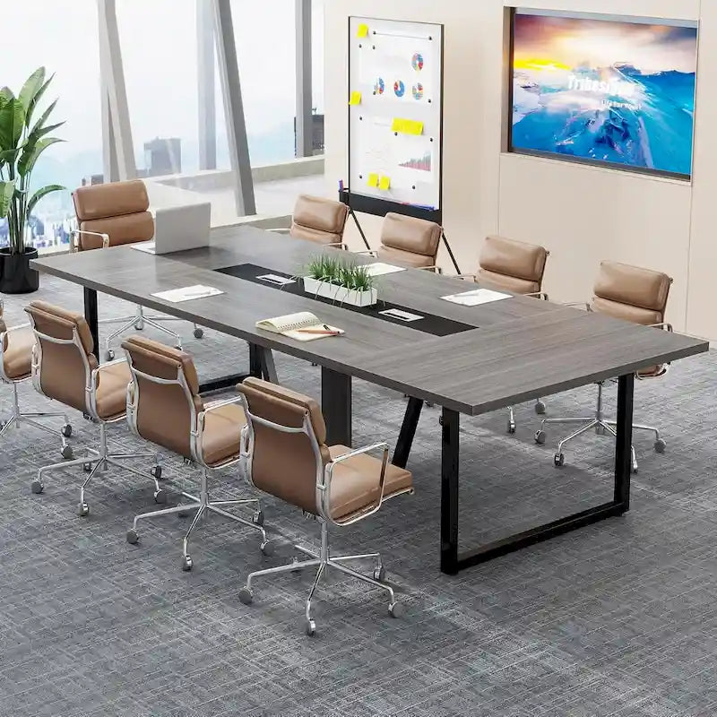 Table de conférence de 2,4 m pour 10 personnes