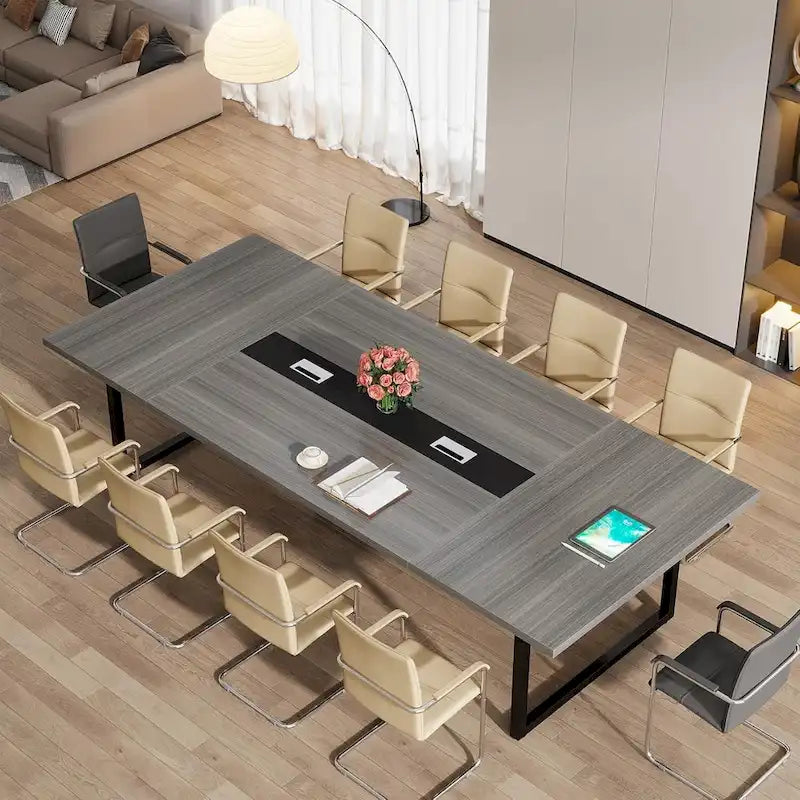 Table de conférence de 2,4 m pour 10 personnes