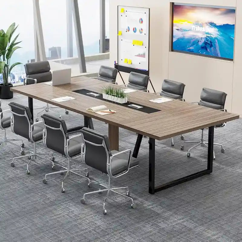 Table de conférence de 2,4 m pour 10 personnes