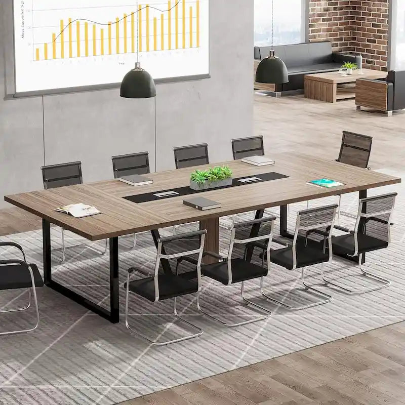 Table de conférence de 2,4 m pour 10 personnes