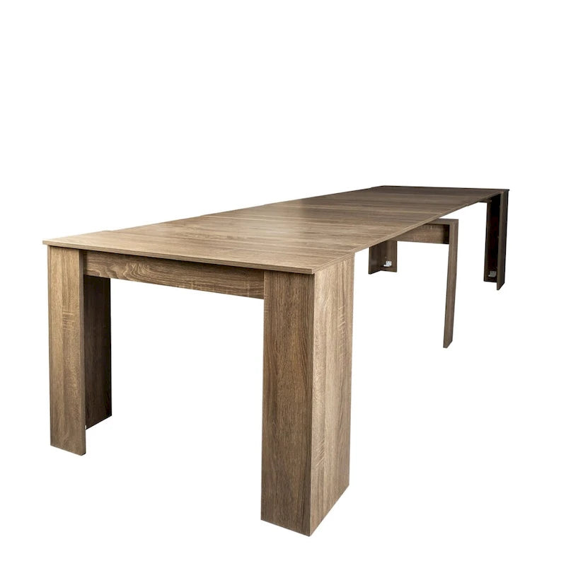 Table à manger multifonctionnelle extensible en bois