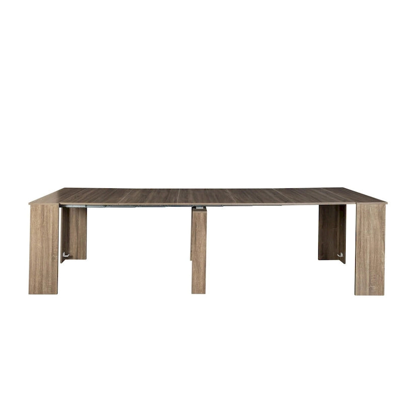 Table à manger multifonctionnelle extensible en bois