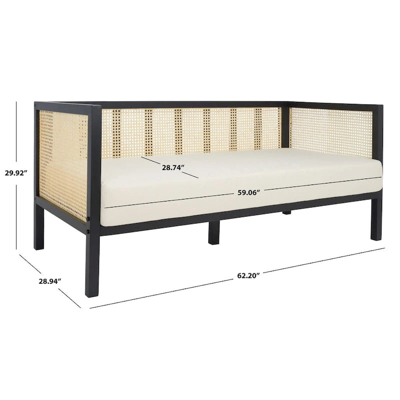Canapé en rotin - 29 L x 62 P x 30 H - 29Lx62Px29H
