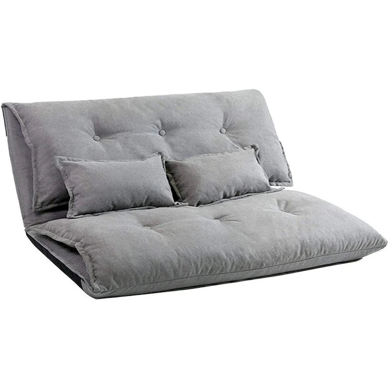 Fauteuil convertible ergonomique réglable en tissu avec cadre en métal