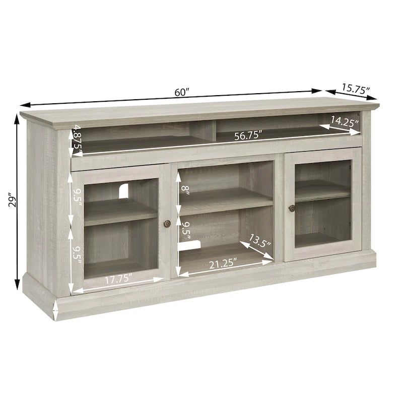 Meuble TV avec insert cheminée de 18 po