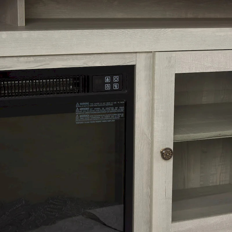 Meuble TV avec insert cheminée de 18 po