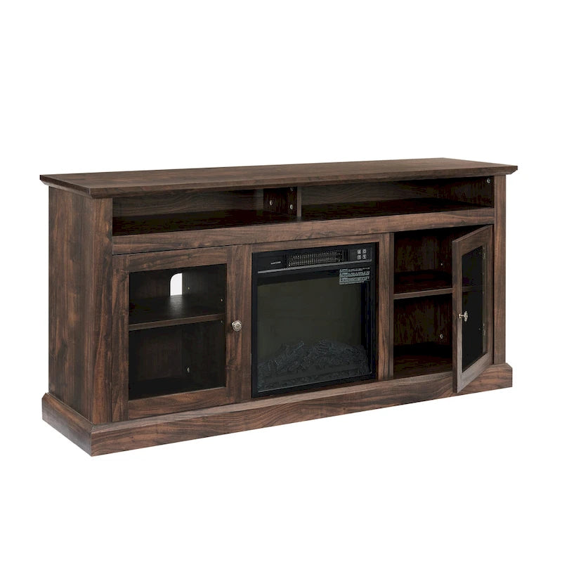 Meuble TV avec insert cheminée de 18 po
