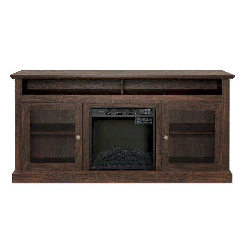 Meuble TV avec insert cheminée de 18 po
