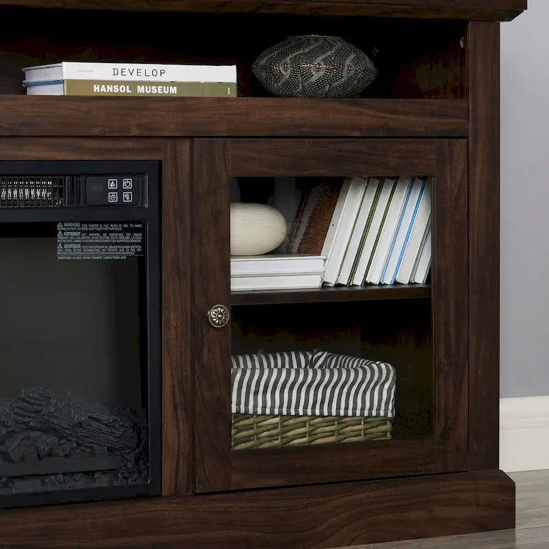Meuble TV avec insert cheminée de 18 po