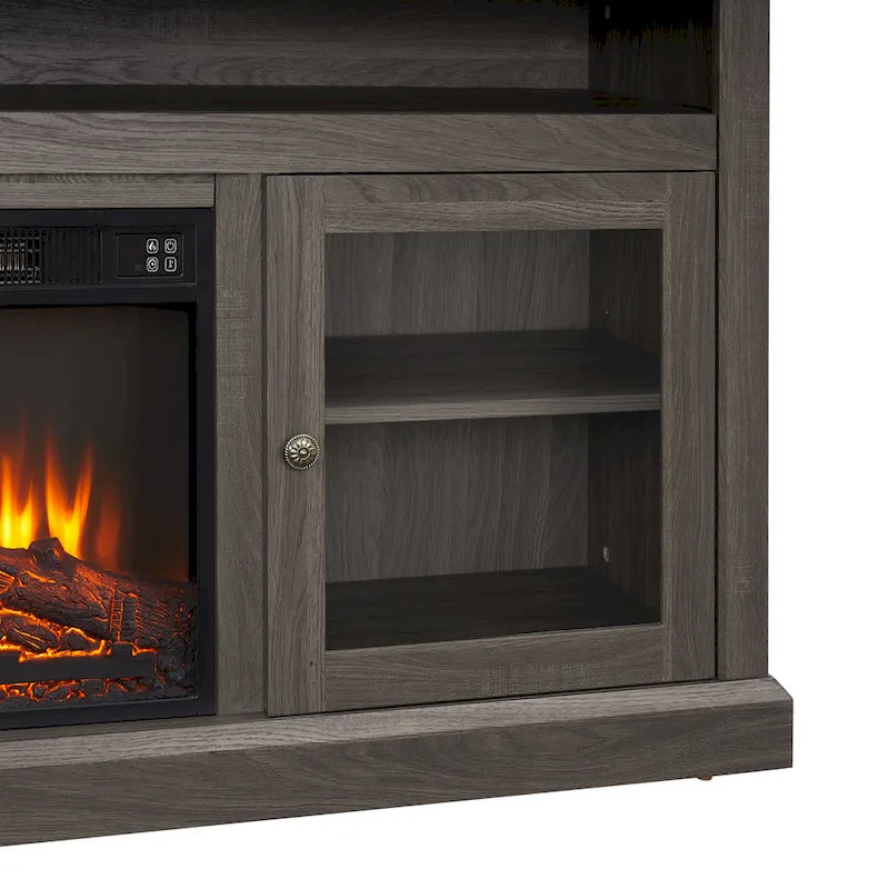 Meuble TV avec insert cheminée de 18 po
