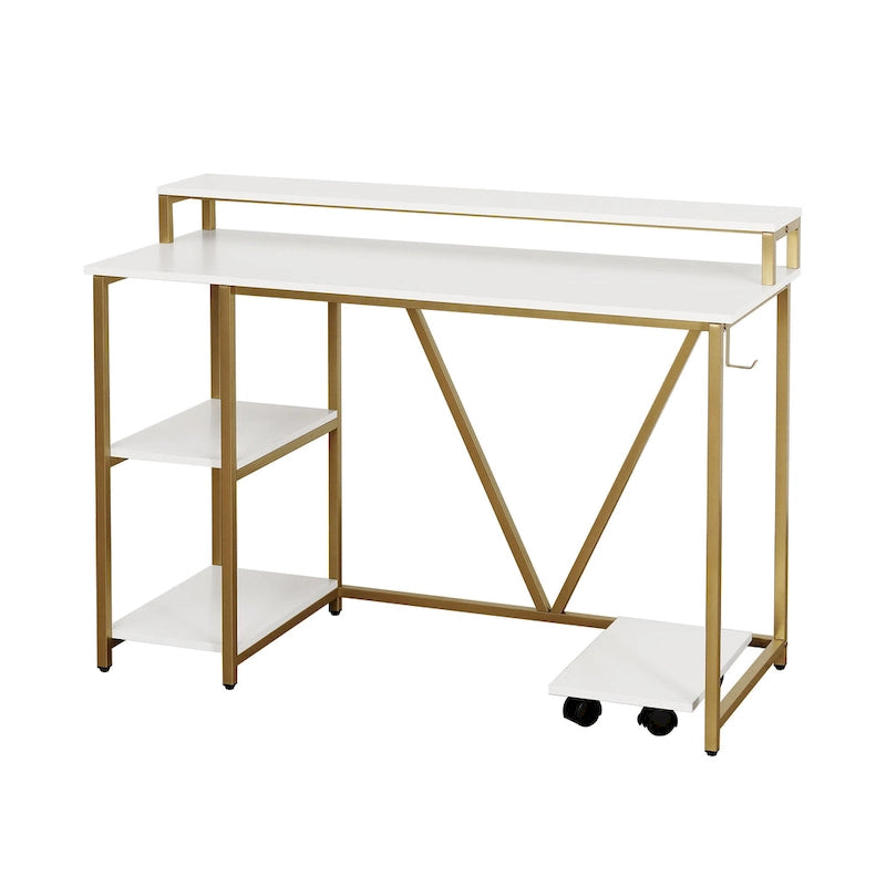 Bureau industriel, doré