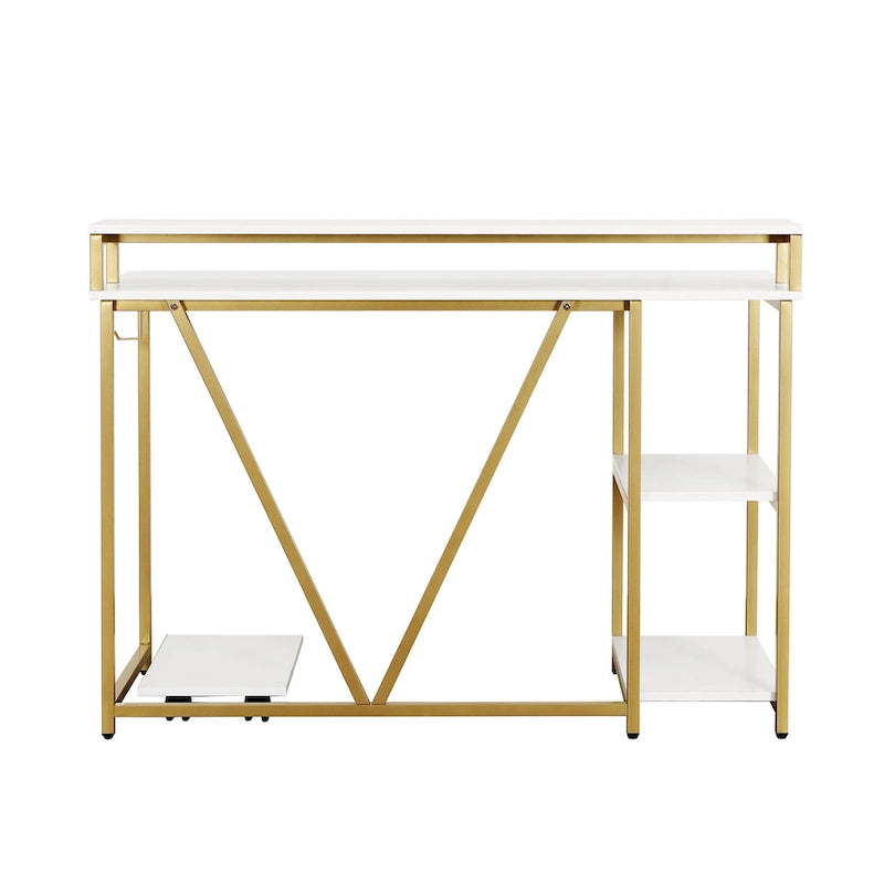Bureau industriel, doré