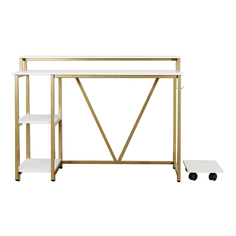 Bureau industriel, doré